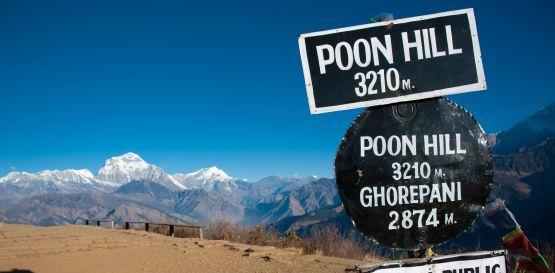 Trek do základního tábora Annapurny - vyhlídkový kopec Poon hill