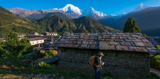 Trek do základního tábora Annapurny - vesnice Ghandruk