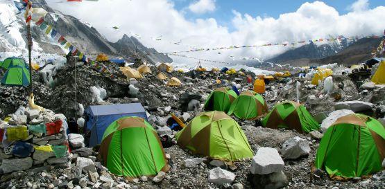 Luxusní trekování u Everestu - Snídaně s výhledem na Everest